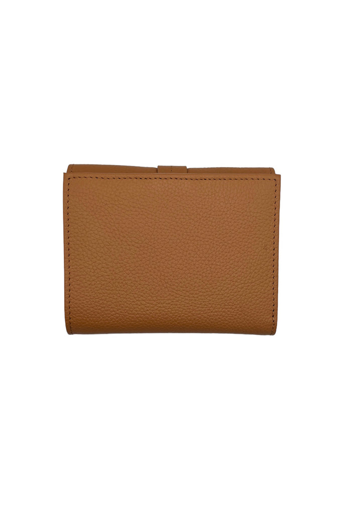 back of tan athena wallet